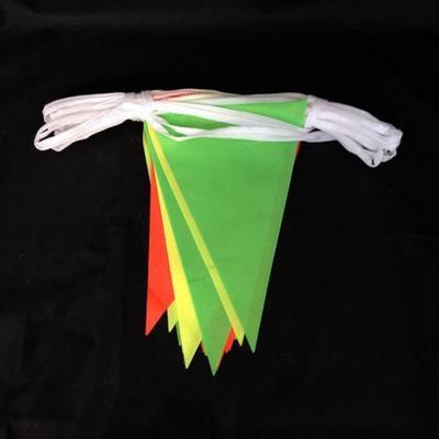 Multicoloured hi-vis bunting