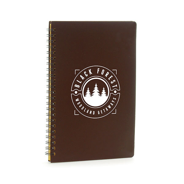 A5 Coffee Spiral Bound Recycled Notebook