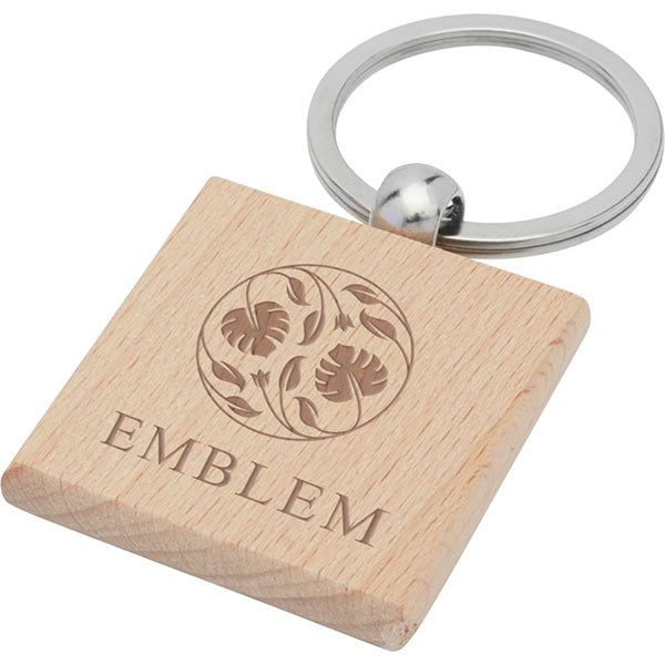 Wooden Key Ring - Square