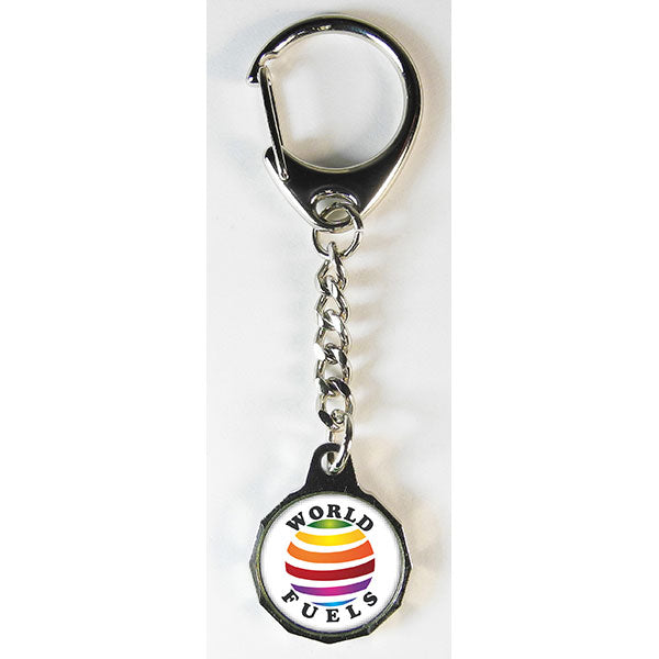 Trolley Token Key Ring With Chain