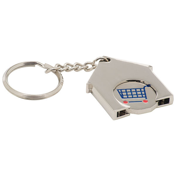 House-Shaped Trolley Token Key Ring