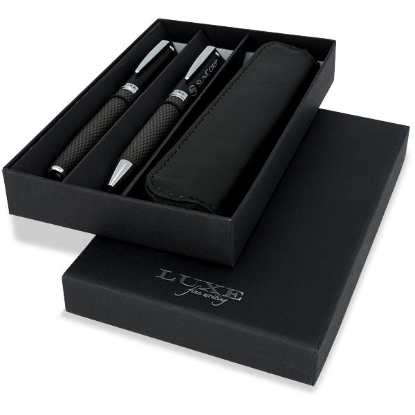 Luxe Carbon Duo Pen Set