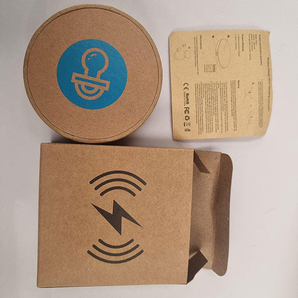 Recycled Paper Wireless Charger - Spot Colour