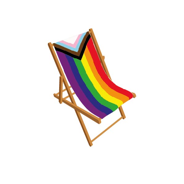 Progress pride deckchair