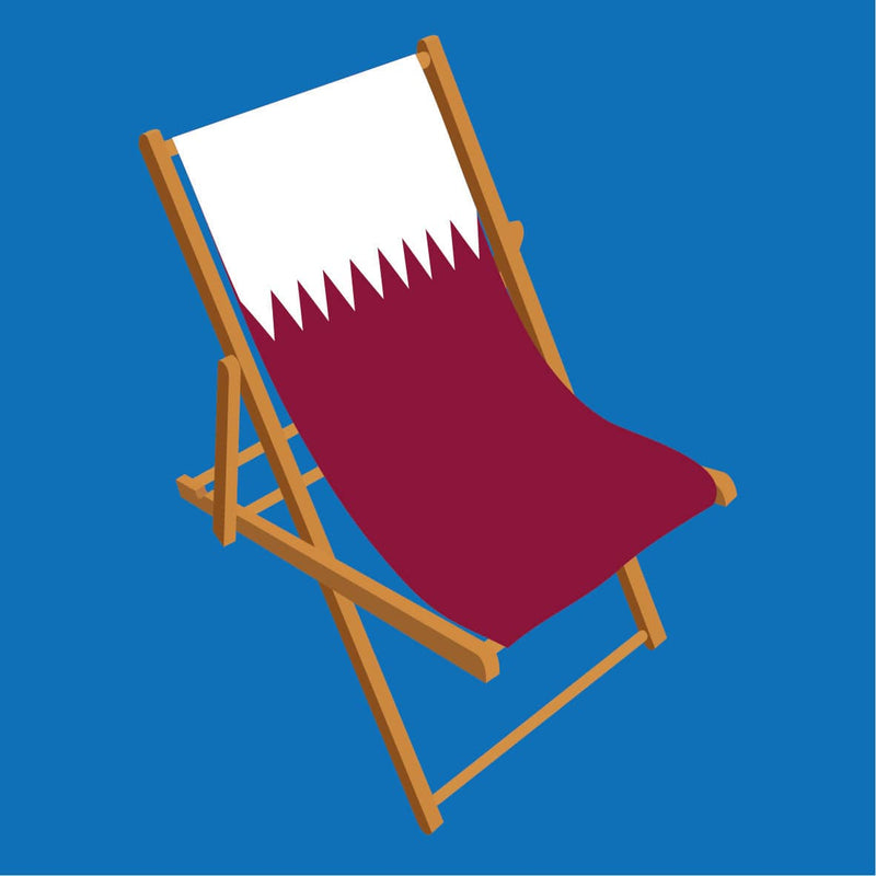 Qatar Flag Deckchair