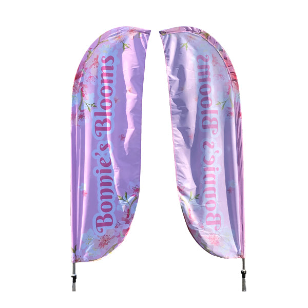 Small Feather flag with 15kg base