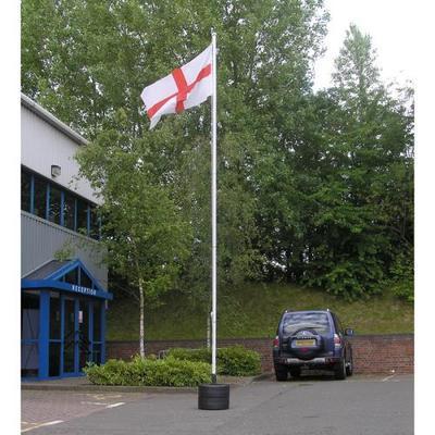 Universal Flagpole with Twin Millstone Base