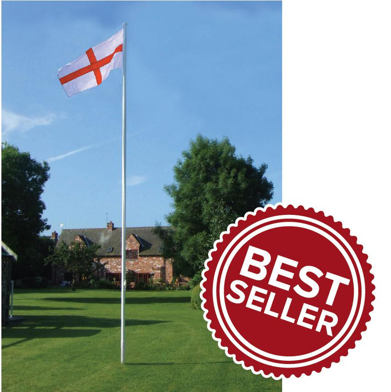 6 metre single piece flagpole