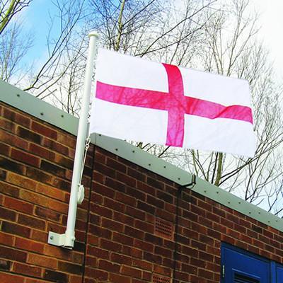 Vertical wall mounted Aluminium Flagpole