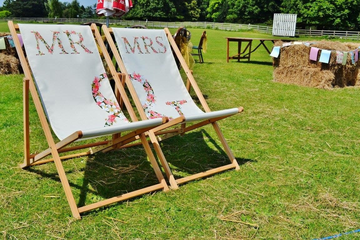 Custom printed deckchair