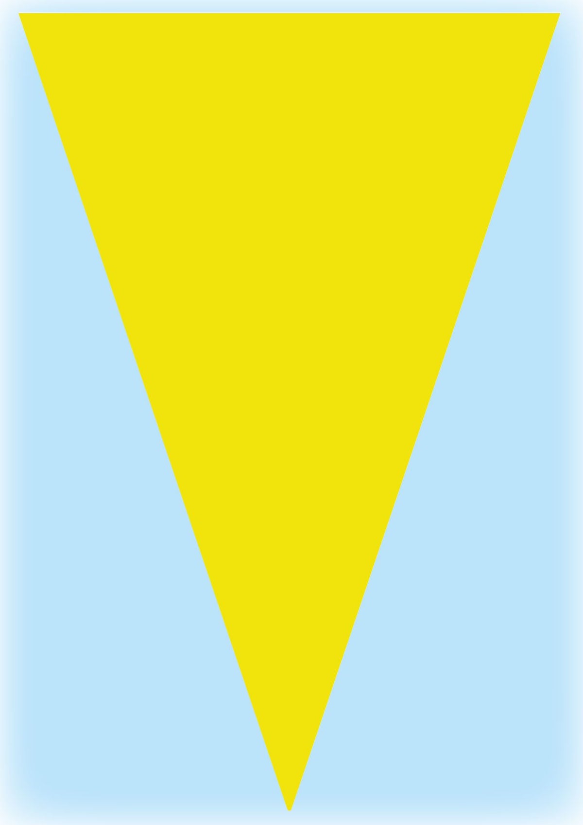 Yellow warning bunting