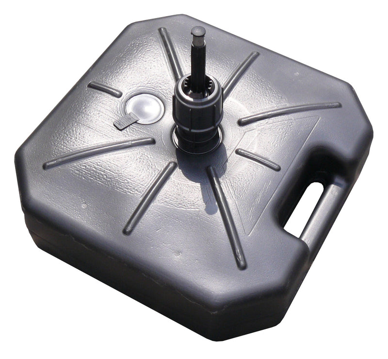 Small teardrop flag with water fillable steel grey base