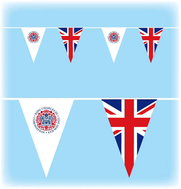 Bunting for King Charles III coronation - Official design - Triangle