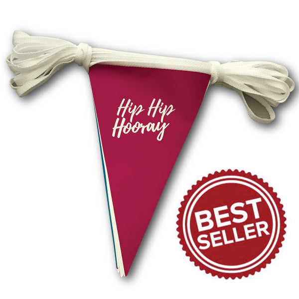 Triangular Paper Bunting - Custom Printed - A4